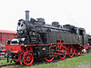 Preserved German Baden Class VI c steam locomotive 75 No 1118 in Meiningen Steam Locomotive Works, Germany, in 2007