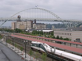 Amtrak Cascades op de kaart