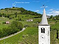 L'eremo visto dalla chiesa SS.Pietro e Paolo di Soligo