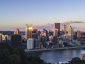 Downtown Pittsburgh as seen from Mount Washington