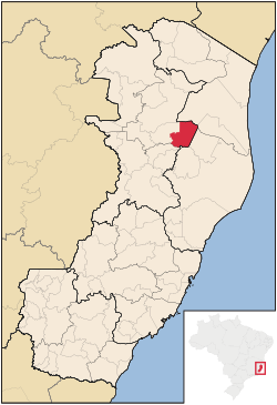 Location of Vila Valério