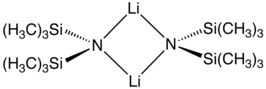 Structuurformule van het dimeer van lithiumbis(trimethylsilyl)amide