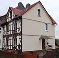 Kulturdenkmal "Marburg, Wohnhaus, Alte Kirchhofsgasse 7, Flur 8, Flurstück 186/97", Baujahr 1905, gesehen von Westen