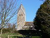 The "Rhenish helm" spire of the Church of St Mary the Blessed Virgin, Sompting