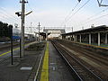 The station platforms in February 2010