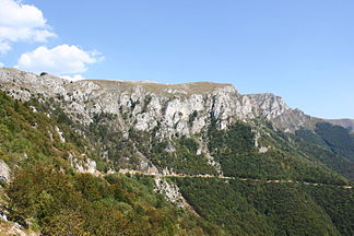 Die Südflanke des Vlašić oberhalb von Paklarevo