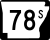 Highway 78S marker