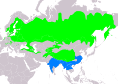 Mapa występowania