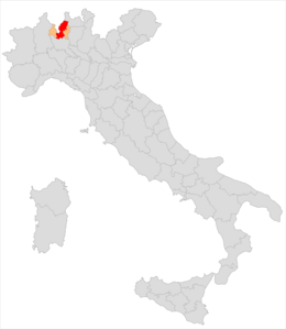 Circondario di Como – Localizzazione