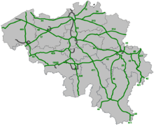Belçika'da E-yolları ağı