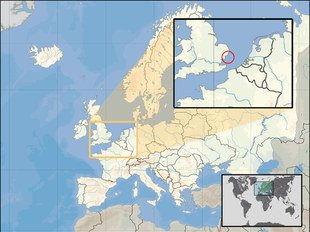 Lage von Sealand in Europa