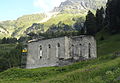 Kirchenruine San Gaudenzio, während der Restaurierungsarbeiten 2012