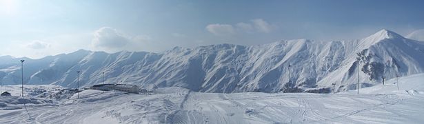 Skigebiet bei Gudauri