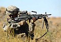 US-Soldat mit M249 Para in Afghanistan