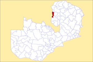 District location in Zambia