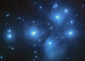 Pleiades star cluster