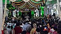 Main temple decorated during Maharishi's birthday celebrations