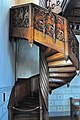 Wood carving at the staircase to the gallery