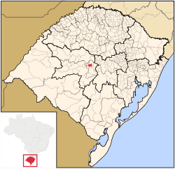 Location within Rio Grande do Sul