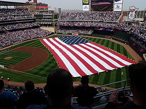 Das Target Field am Tag der Eröffnung am 12. April 2010