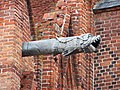 Blech-Wasserspeier an der Kirche in Frombork