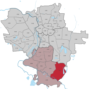 Lage des Stadtteils Radewell/Osendorf in Halle (Saale) (anklickbare Karte)