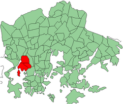 Location in Helsinki