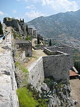 Klis kalesinin içi,batı taraftan doğuya bakış.