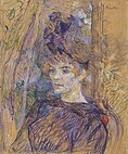 Another portrait of Suzanne Valadon by Toulouse-Lautrec