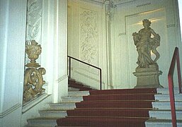 Detail der Prunkstiege im Stadtpalais Liechtenstein