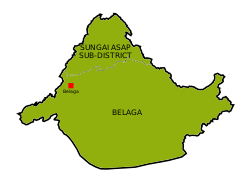 Map of Belaga District