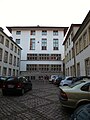 Blick auf den Marsiliusplatz mit der Neuen Universität, Bildmitte