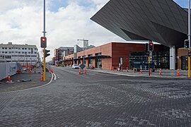 View of the new Bus Interchange along Lichfield Street, opposite the former exchange