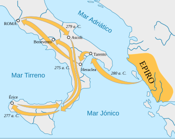 Pyrrhus’ Marsch durch Italien und der Ort der Schlacht bei Asculum