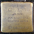 Stolperstein für Carl Kahn (Gleueler Straße 167)