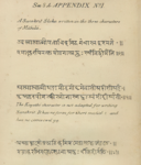 A Sanskrit Shloka written in three characters of Mithila