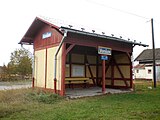 23. KW Die Bahnstation von Vonšov an der Bahnstrecke Tršnice–Luby u Chebu in Tschechien.