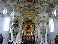 Deutschland, Steingaden, Altarraum der Wieskirche