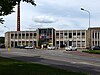 Kantoor en portiersloge van de rubberfabriek Radium