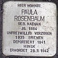 Stolperstein Rosenbaum Paula