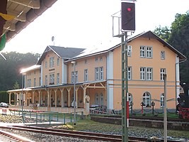 Bahnhof Wolkenstein, Empfangsgebäude (2016)