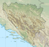 Δινδάριοι is located in Βοσνία και Ερζεγοβίνη