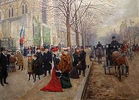 Μετά τη λειτουργία στην Αμερικανική Εκκλησία της Αγίας Τριάδας (γύρω στο 1900), Παρίσι, μουσείο Καρναβαλέ