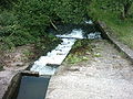 Fischtreppe im Eutersee-Staudamm