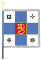 Wappen, das 1941–1943 in der Flagge des Finnischen Freiwilligenbataillons der Waffen-SS verwendet wurde