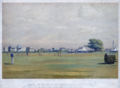 Ground of the Calcutta Cricket Club, 15th Jan'y. 1861 H.M. 68th L.I. from Rangoon, versus the Calcutta Cricket Club