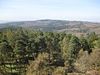 Blick vom Hausbergturm zum Hesselberg