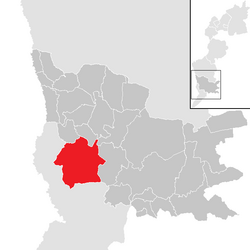 Location within Güssing district