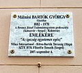 Bartók György, Egyetem u. 2.