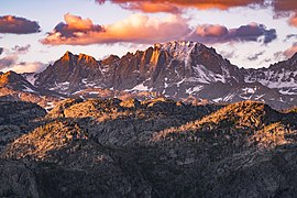 Mount Sacagawea (links) und Fremont Peak (Mitte)